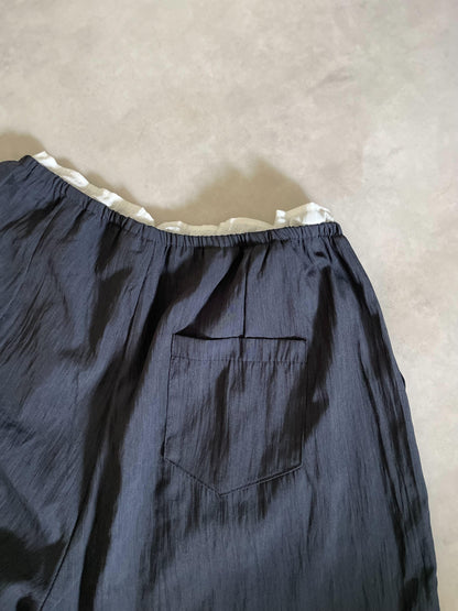 ダブルウエストリラックスパンツ