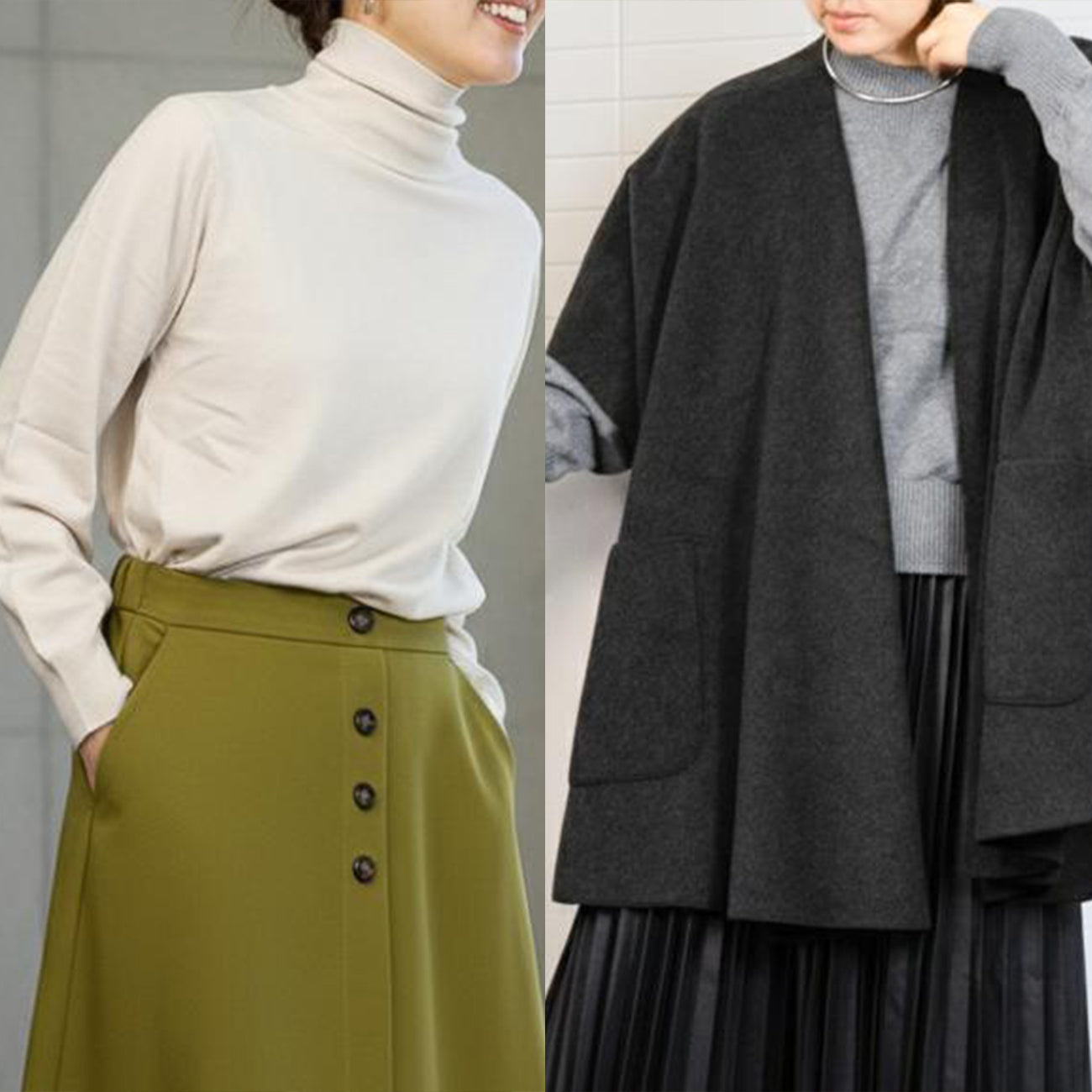 【2L・3Lサイズ③】スタイリストNanae監修！サイズを選べるニット＆ベスト特別セット