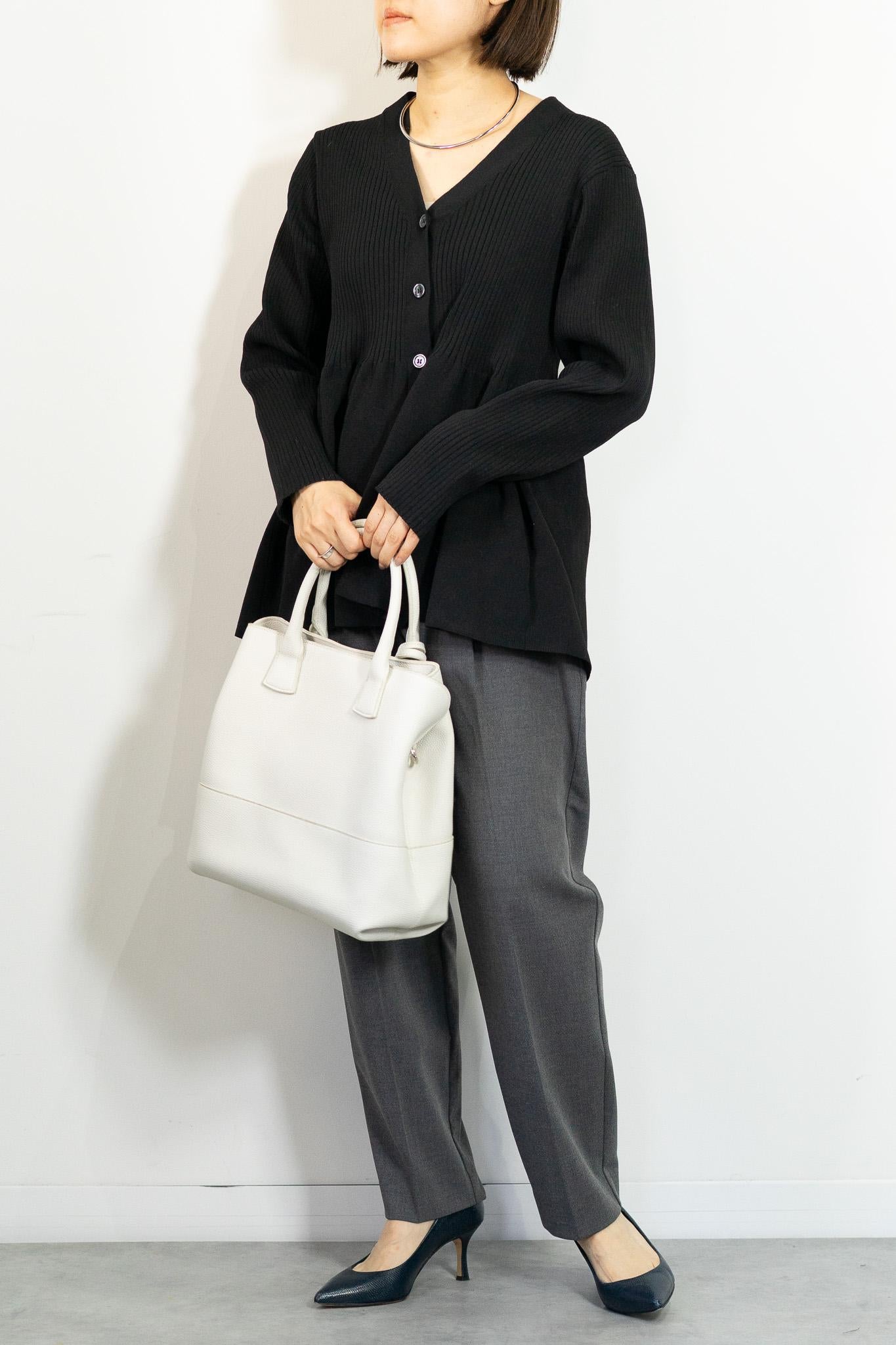 スポンディッシュペプラムカーディガン