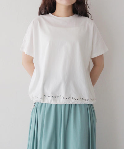 カッティンググドロストTシャツ