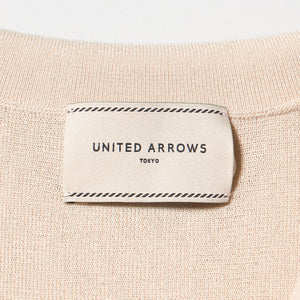 スカラップ セーラー ノースリーブ ニット ウォッシャブル