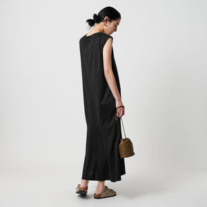 【WEB限定 Wardrobe DAILY MINIMAL】ティアード フレンチスリーブワンピース 接触冷感 吸水速乾