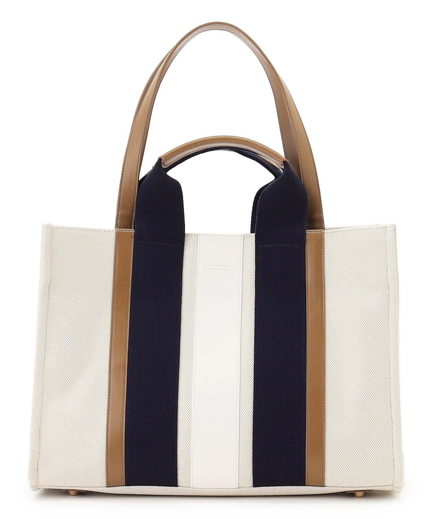 ストライプキャンバス トートバッグ