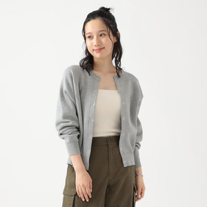 2way スウェット ライク カーディガン