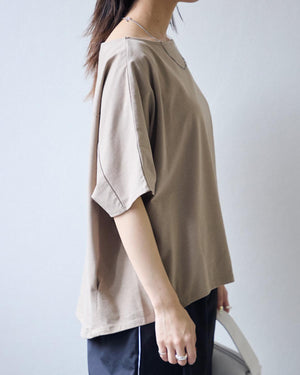 半袖コクーンカットソー