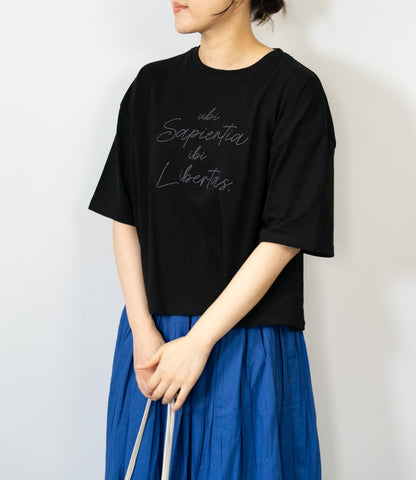 エンブロイダリークロップドTシャツ