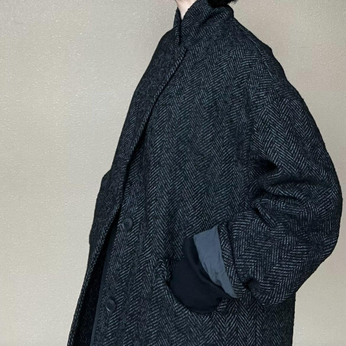 ヘリンボーンジャケットコート