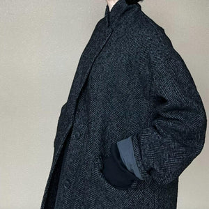 ヘリンボーンジャケットコート