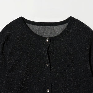 シアーラメ チュール カーディガン