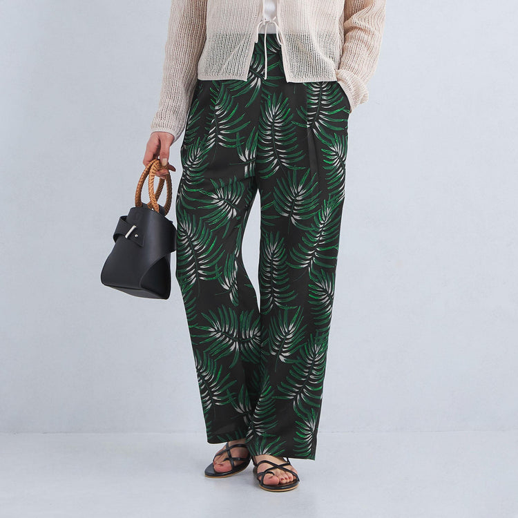 UNITED ARROWS ボタニカルプリント パンツ B アート ボタニカル プリント パンツ