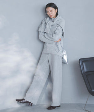 撥水 ワイドストレートデニム