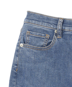 撥水 ワイドストレートデニム