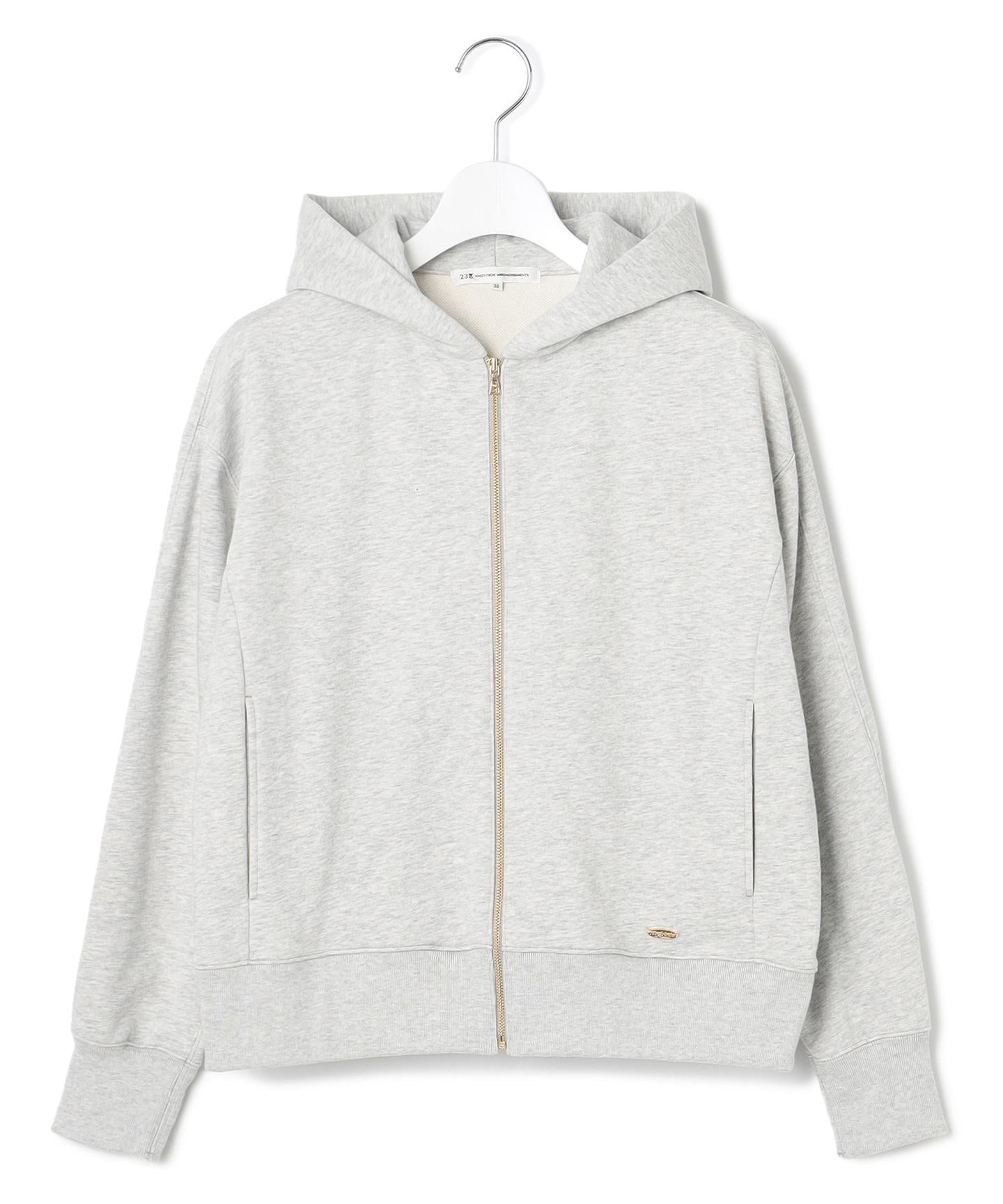コットンテリー ジップアップ フーディー