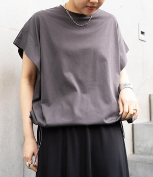 ドロストオーバーフレンチスリーブカットソー