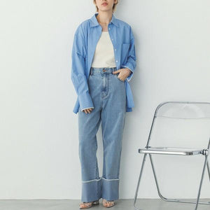 ストライプオーバーシャツ