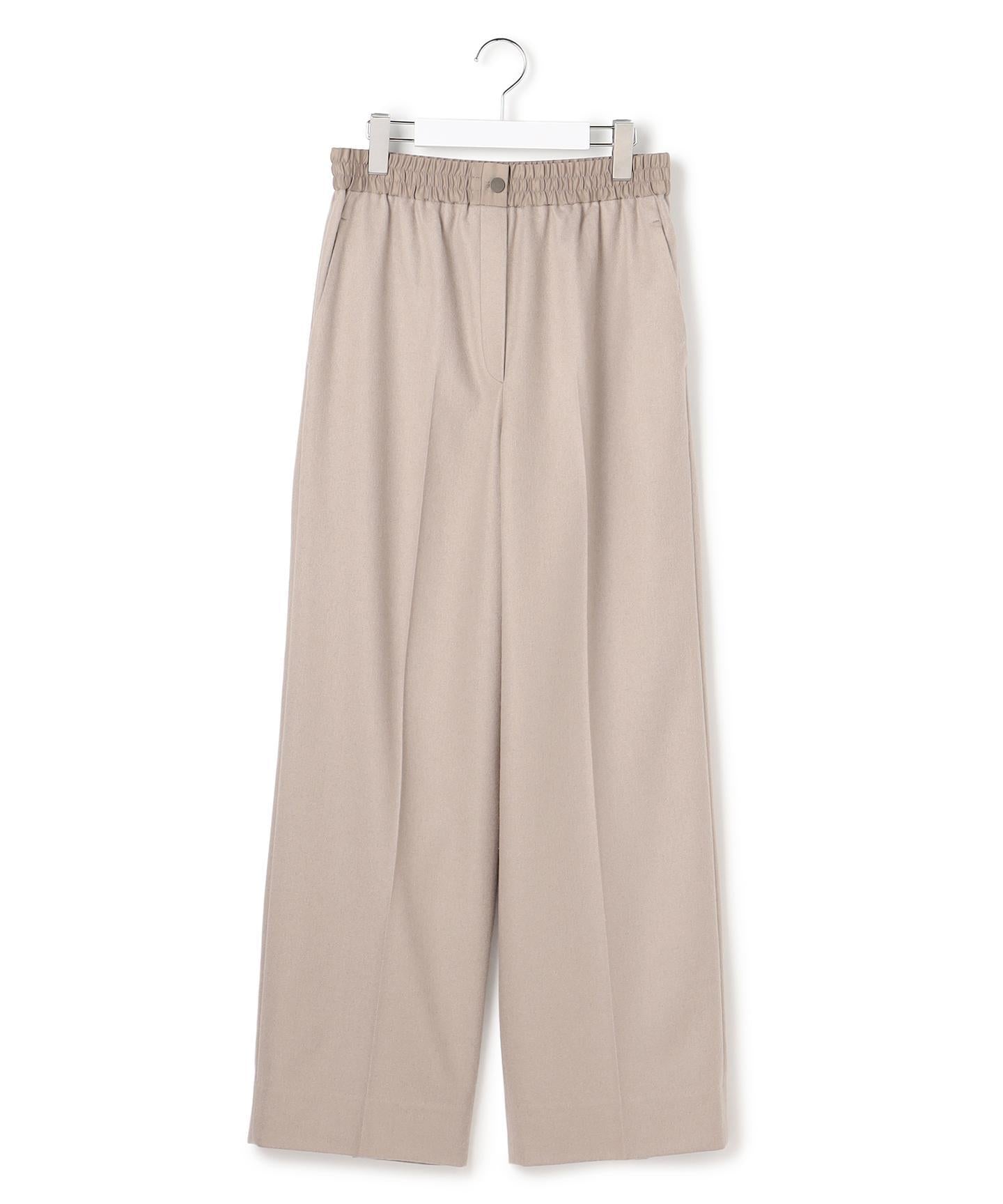 ウォッシャブルライトウール ストレートパンツ