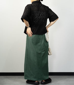 レース半袖シャツ