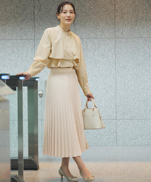 ラッフルレイヤード ブラウス