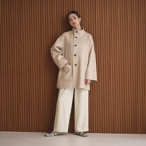 バイカラー リバー Aライン コート