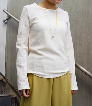 微光沢ランダムシアーカットソー