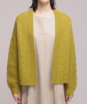 ハミルトン ケーブルショートカーディガン 長袖