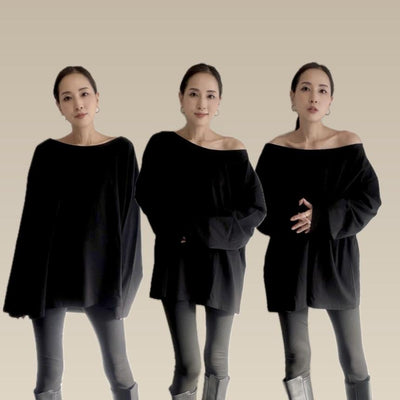 マルチWAYワイドネックT