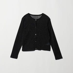 シアーラメ チュール カーディガン