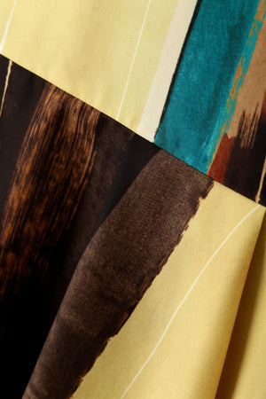 ペインティングストライププリントブラウス