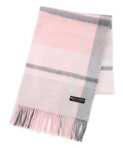 カシミヤ チェック ストール