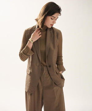 シアーニット コンビトップス