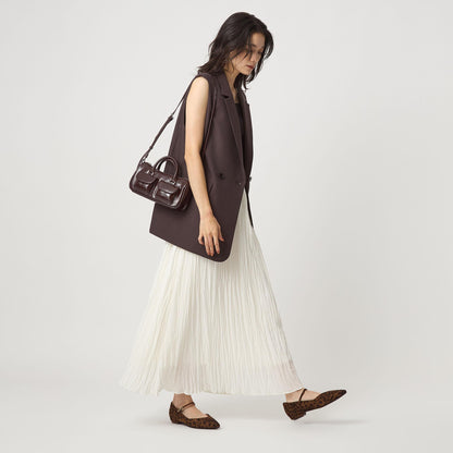 ツイードライク ジレ マシンウォッシャブル 帯電防止