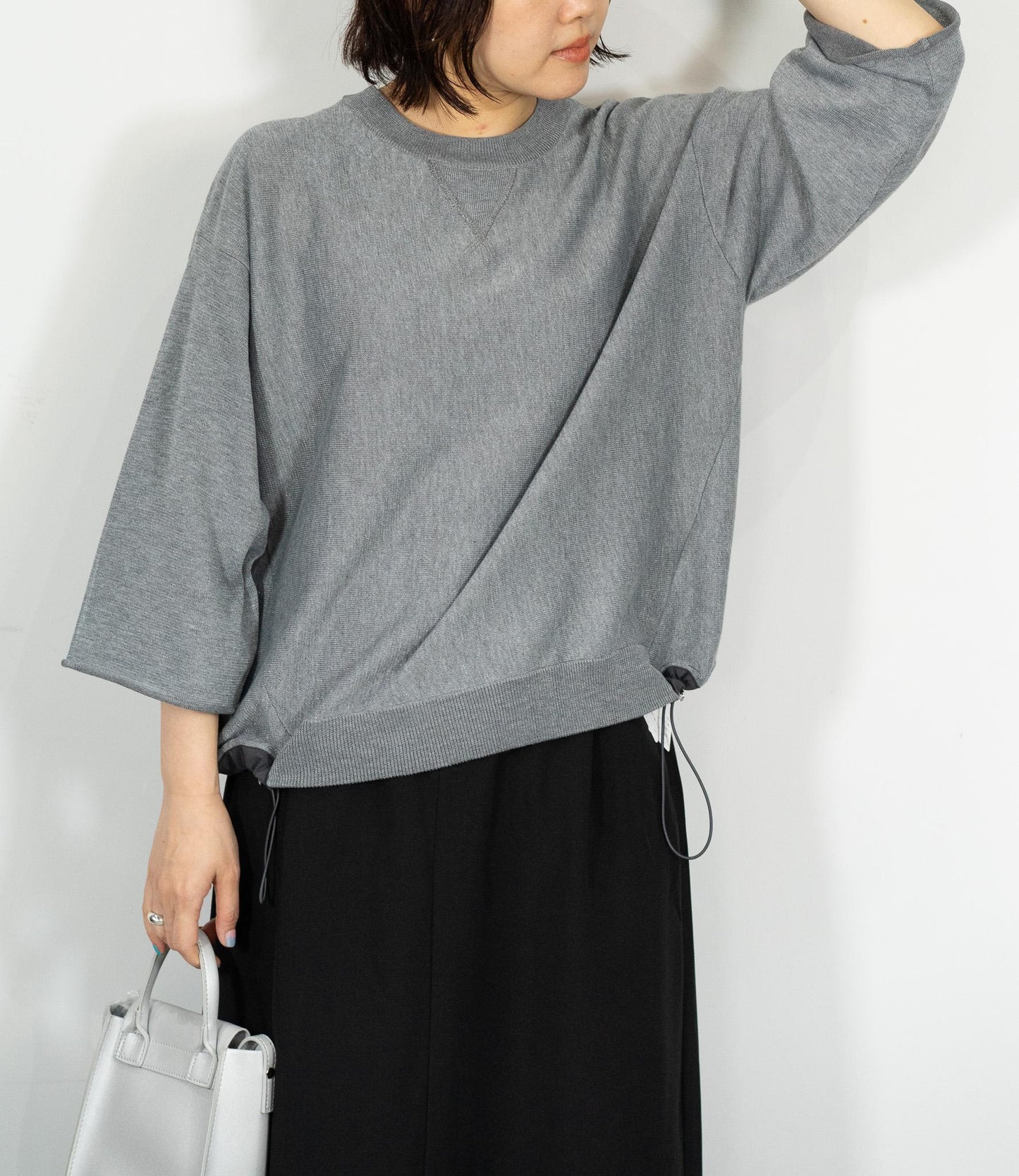 スウェットライクニットTシャツ