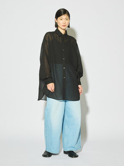 MIDIUMISOLID for Ladies バレルレッグワイドデニム