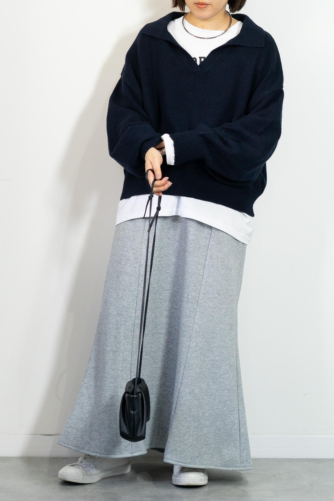 スキッパーニットプルオーバー