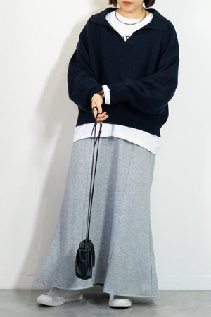 スキッパーニットプルオーバー