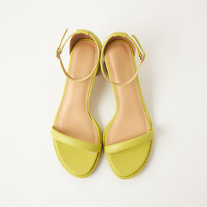 チャンキーパテッドサンダル（4.5cmヒール）