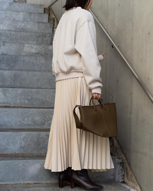 ラメプリーツフレアスカート