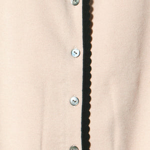 スカラップ セーラー ノースリーブ ニット ウォッシャブル