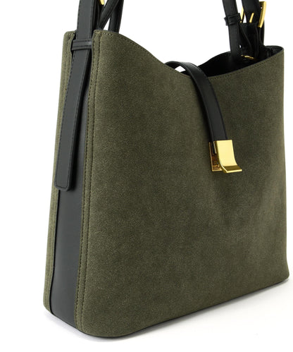 スウェードコンビワンショルダーバッグ