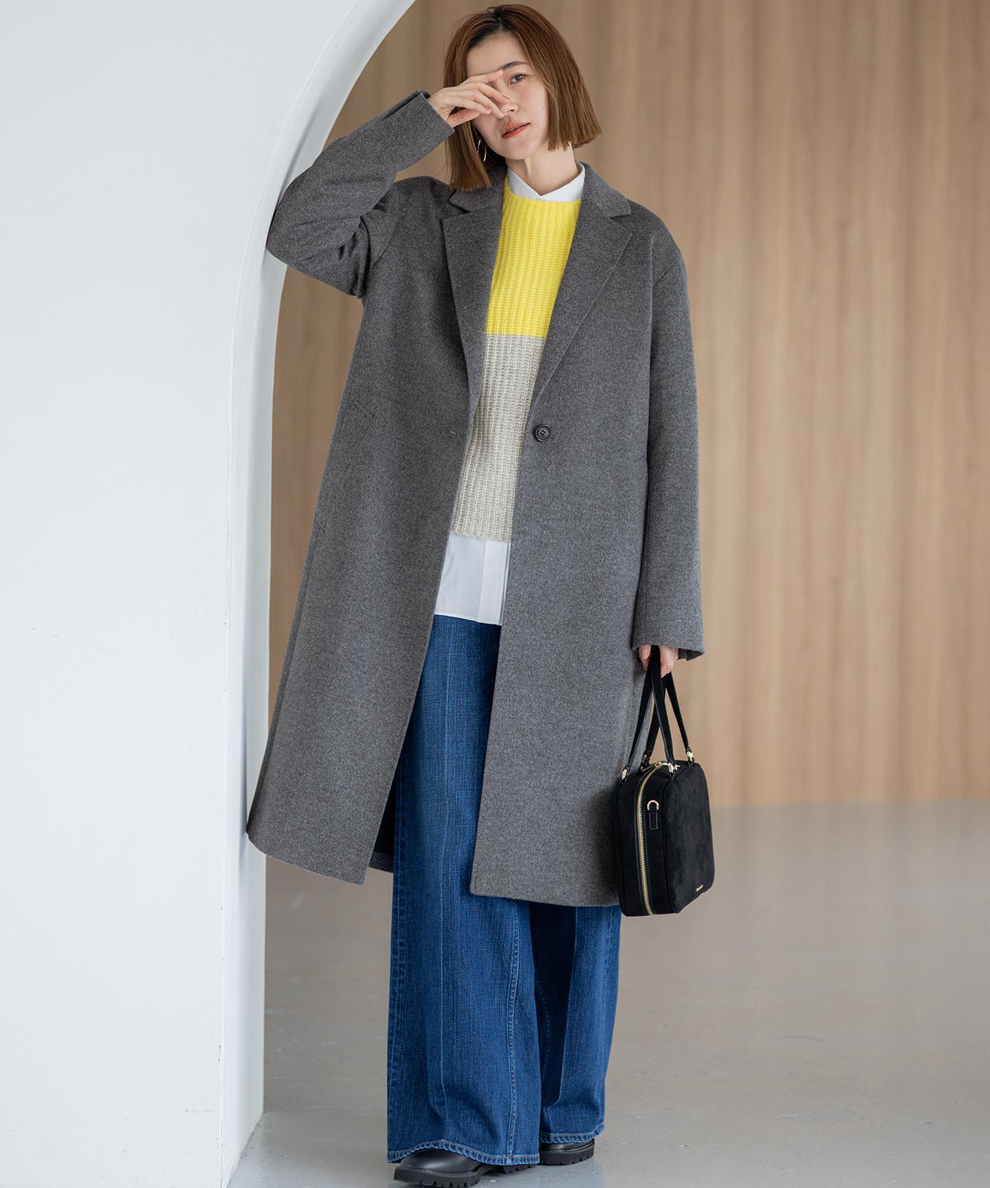 ウールカシミヤビーバー チェスター コート