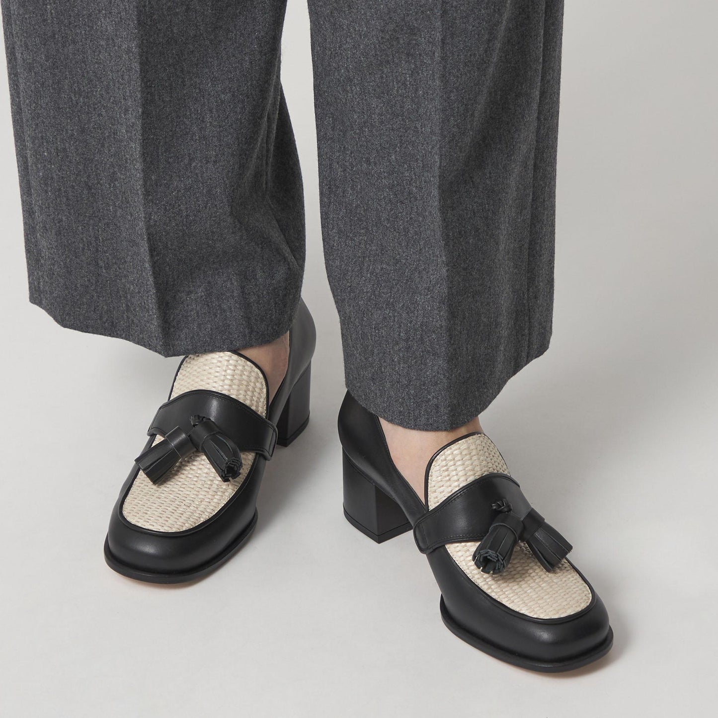 タッセルローファー パンプス50↑