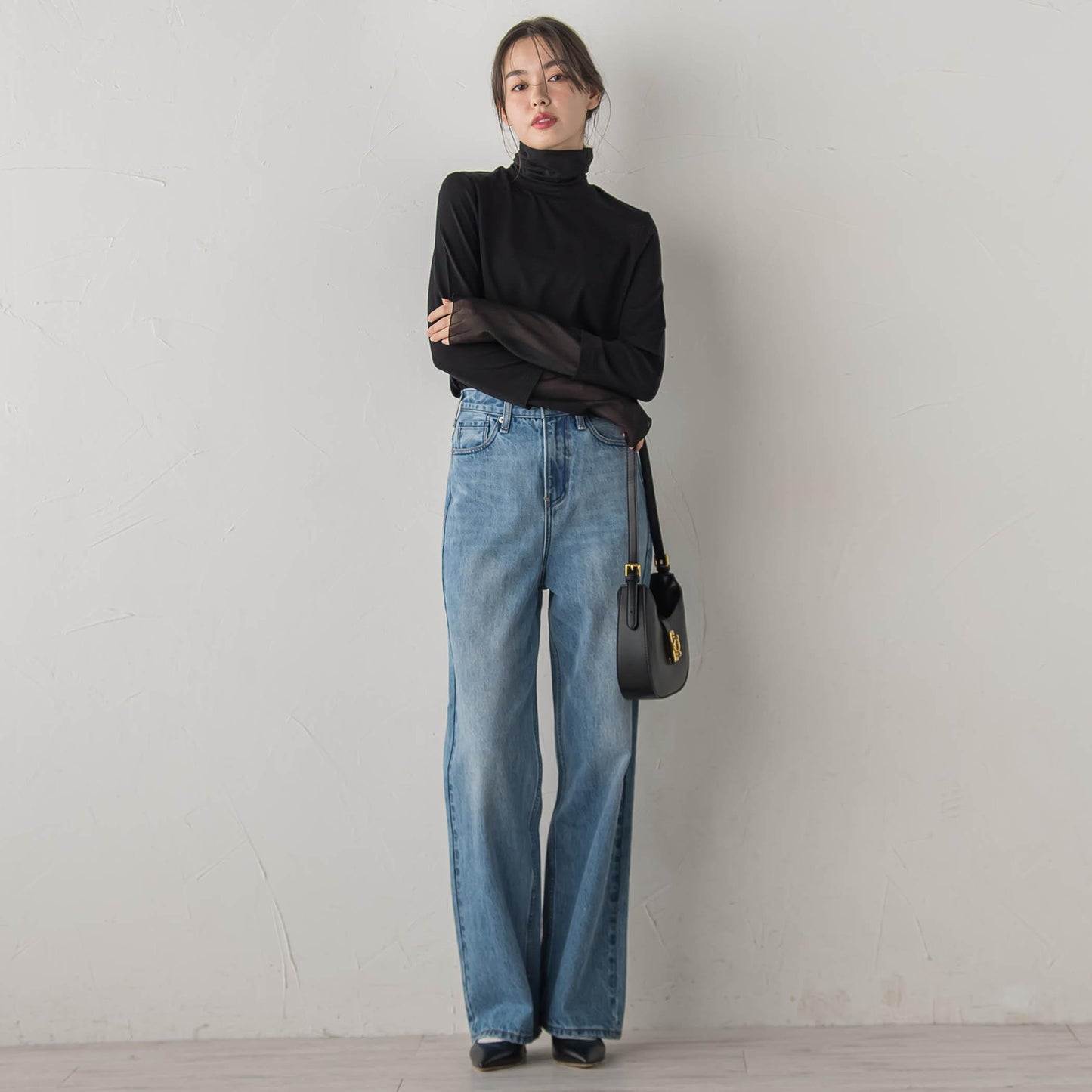 ウォッシャブルベア天竺カットソー≪洗濯機で洗える≫