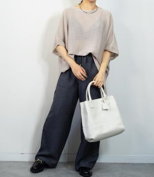 ツイードライクイージーパンツ