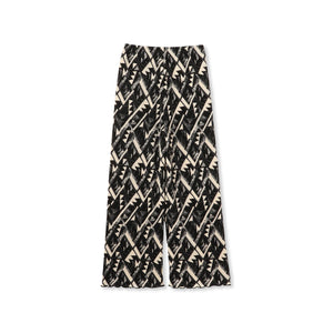 【WEB限定】オリエンタル柄クリスタルプリーツパンツ≪手洗い可能≫