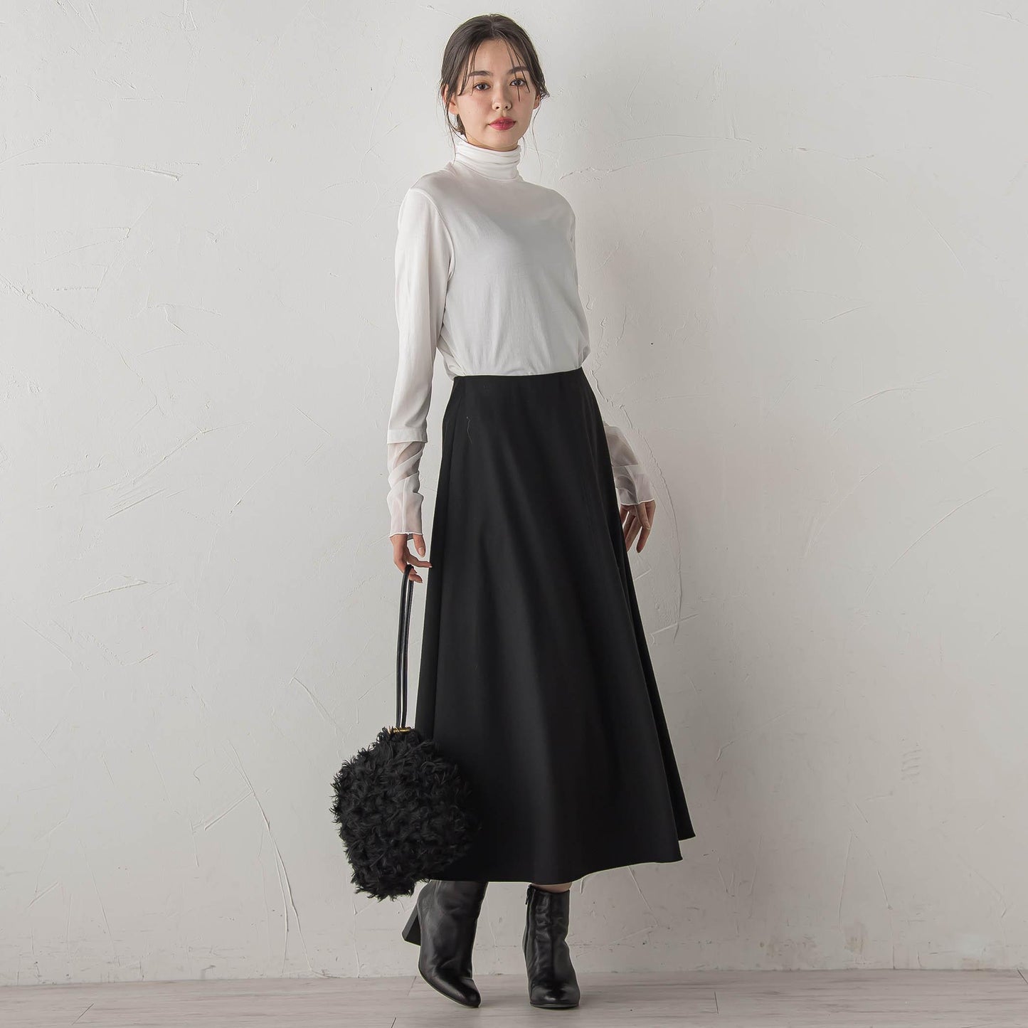 ウォッシャブルベア天竺カットソー≪洗濯機で洗える≫