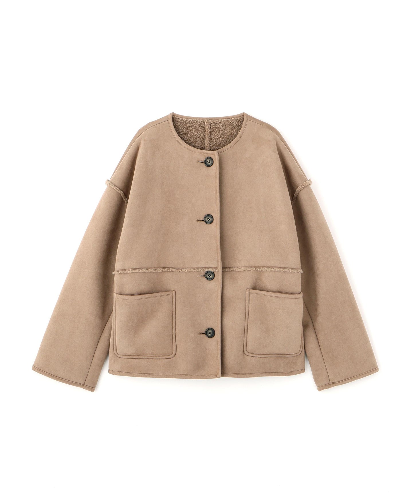 リバーシブルフェイクスウェードコート