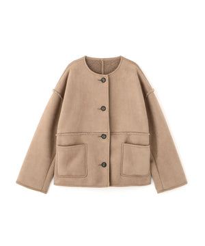 リバーシブルフェイクスウェードコート