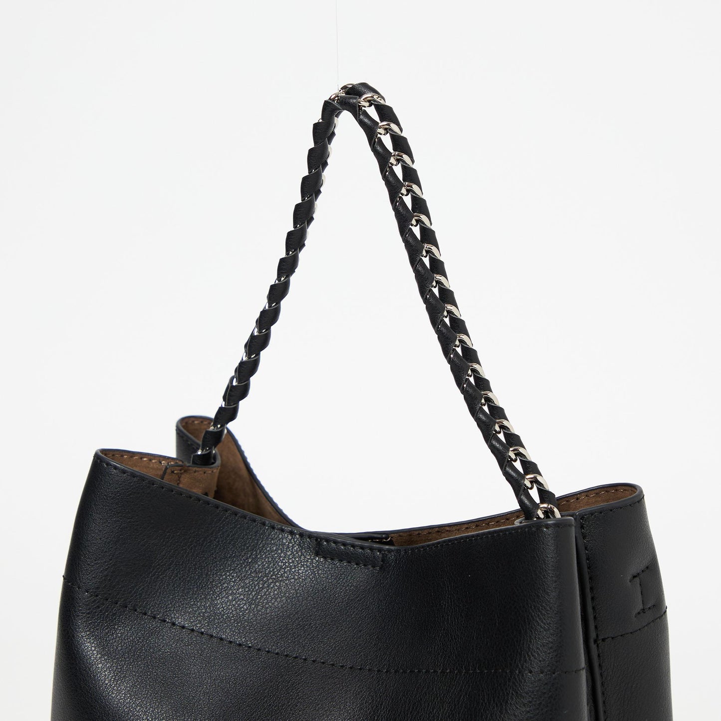 チェーンハンドル 2WAY スクエアバッグ ショルダーバッグ