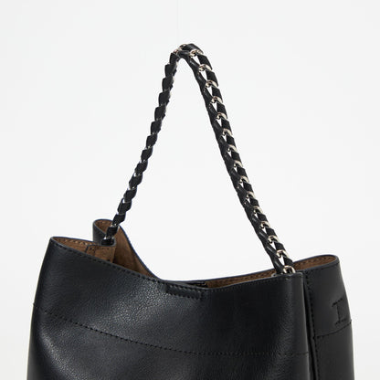 チェーンハンドル 2WAY スクエアバッグ ショルダーバッグ