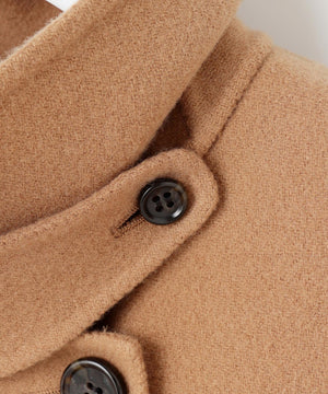 ウールライトリバー ポンチョシルエット コート